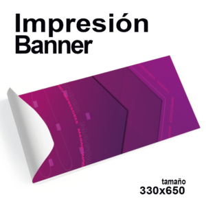 Couché Impresión Banner 65x33