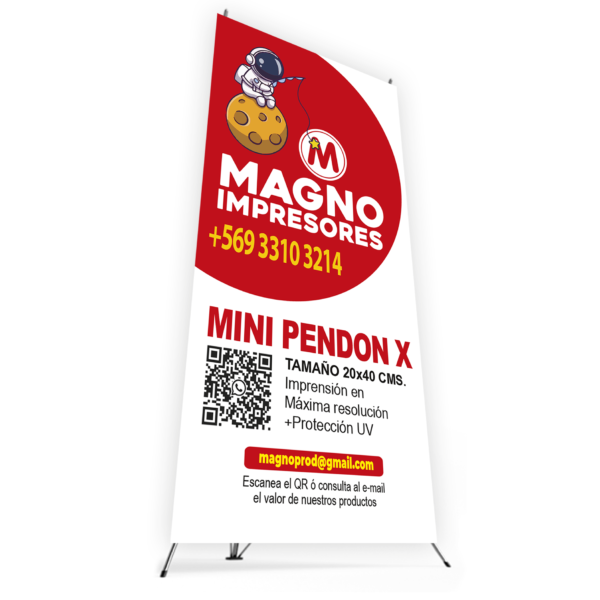 Pendon Mini Pendón «X» – Magno impresores