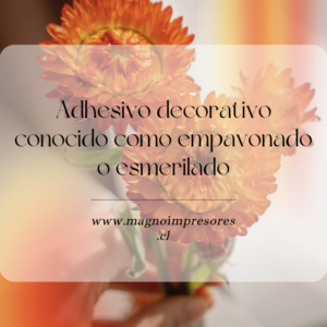 Adhesivo Empavonado o Esmerilado mt2